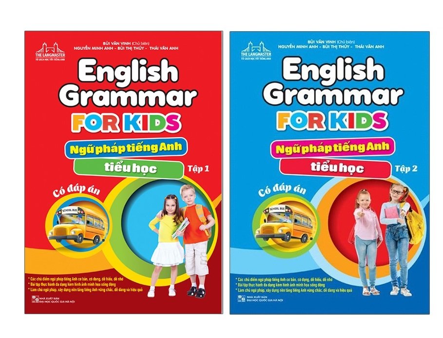 Com bo english grammar for kids - ngữ pháp tiếng anh tiểu học - tập 1 + tập 2