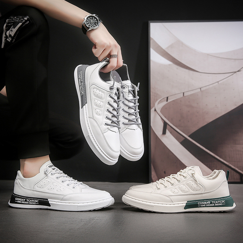 Giày Da Nam, Giày Sneaker Nam Cao Cấp Da Mềm Mại 2023