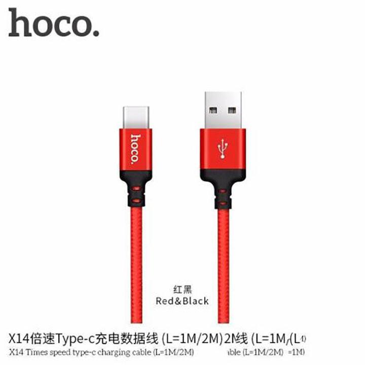[HCM]Cáp sạc Hoco X14 Type C - 2M Android