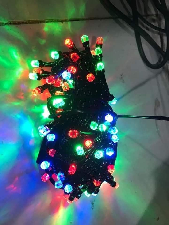 Dây Đèn Led Lục Giác Dài 20m Nhấp Nháy Nhiều Màu Dùng Trang Trí