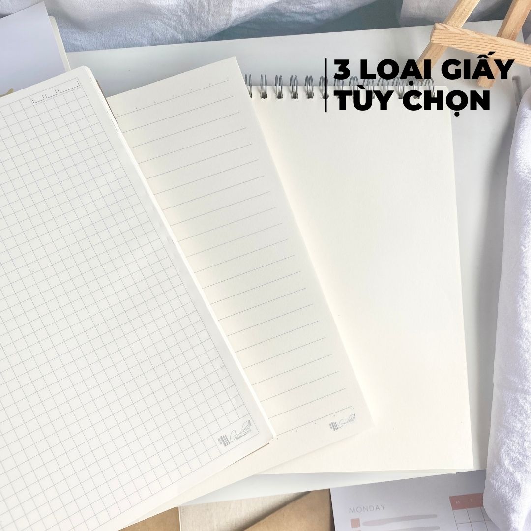 Sổ tay cỡ A5 mèo Basic 120 trang_Guden Stationery