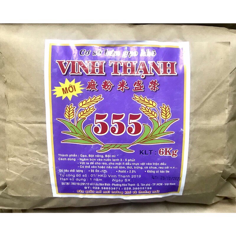 BÚN KHÔ VINH THẠNH 555 _CÂY 5KG HOẶC 6KG