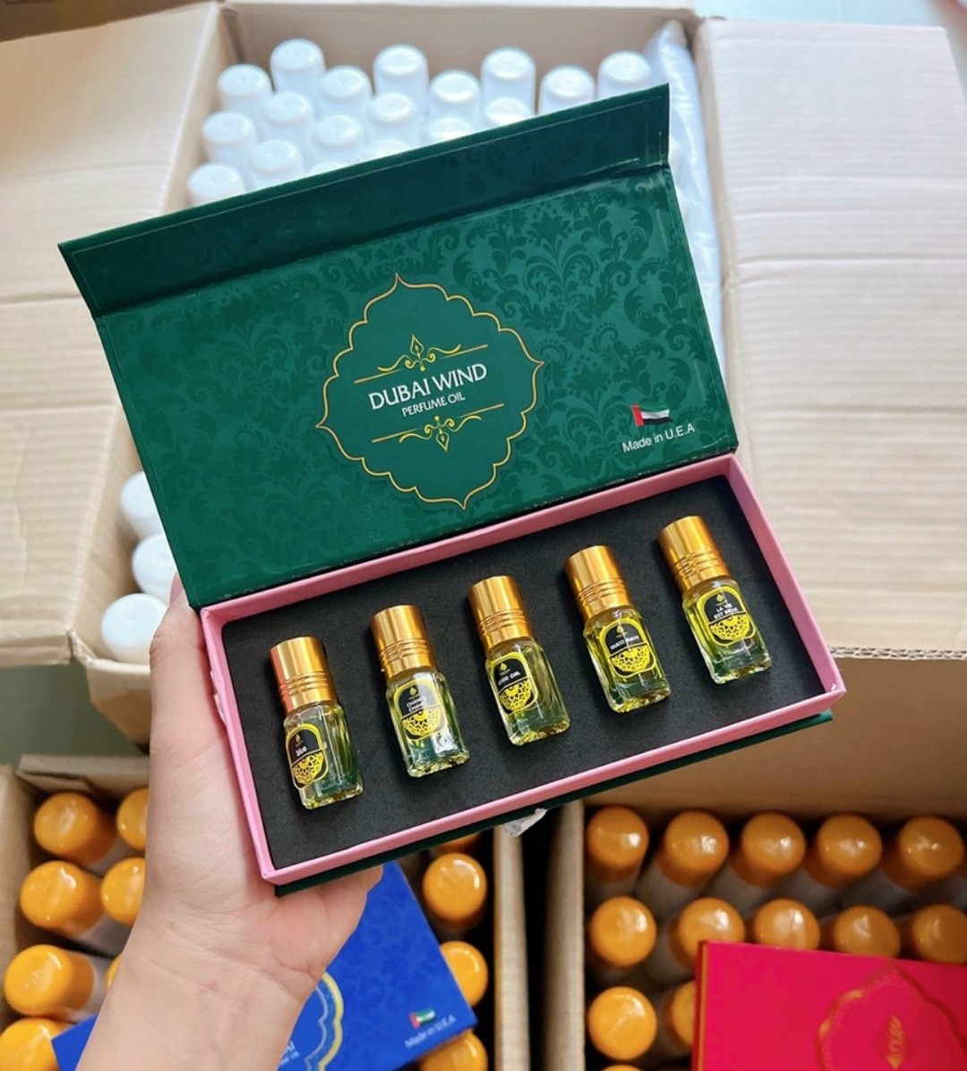 SET 5 CHAI TINH DẦU NƯỚC HOA DUBAI CỰC THƠM