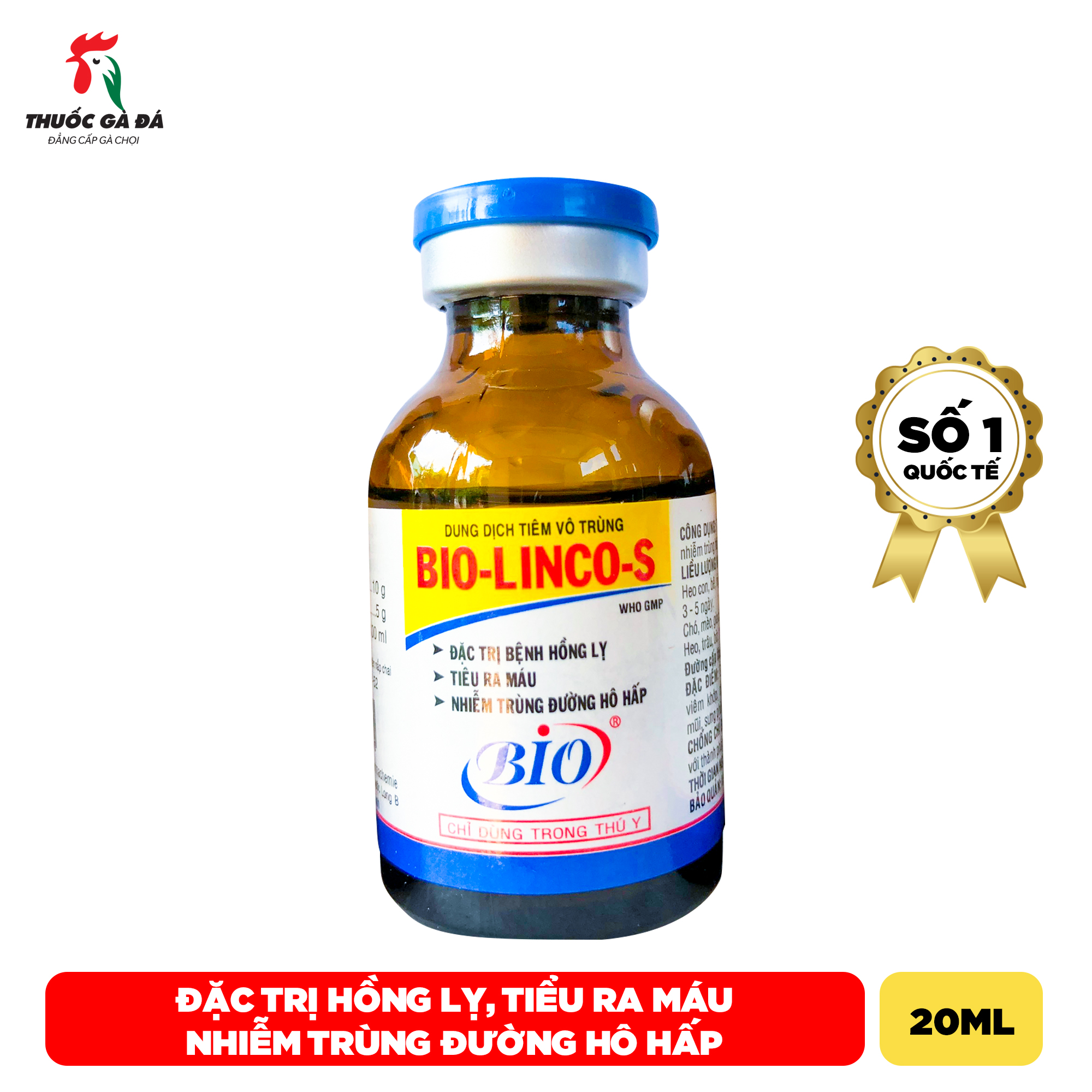 BIO LINCOS  gà  khò khè, tiểu ra máu 20ml
