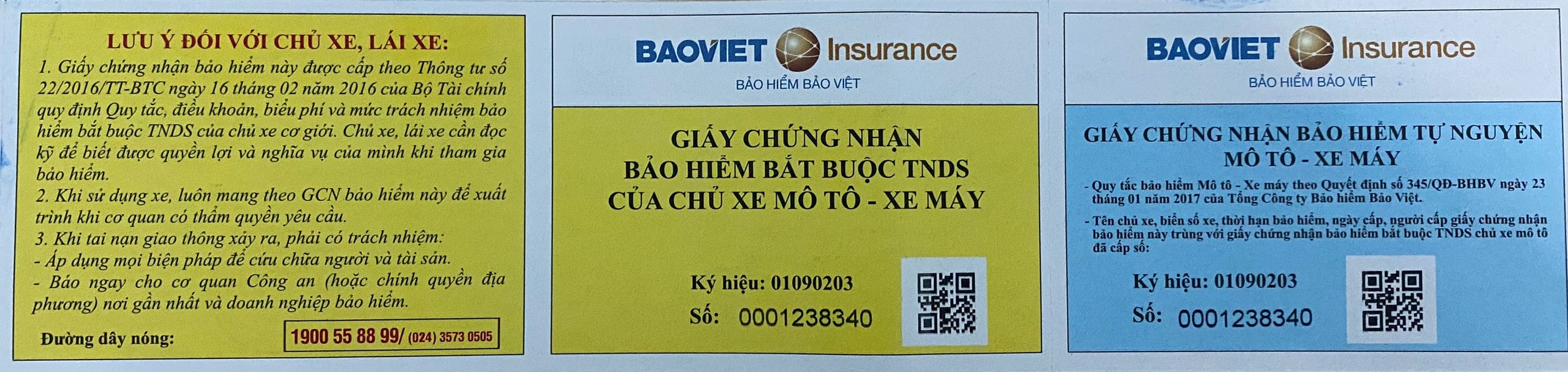 BẢO HIỂM XE MÁY - TRÊN 50CC