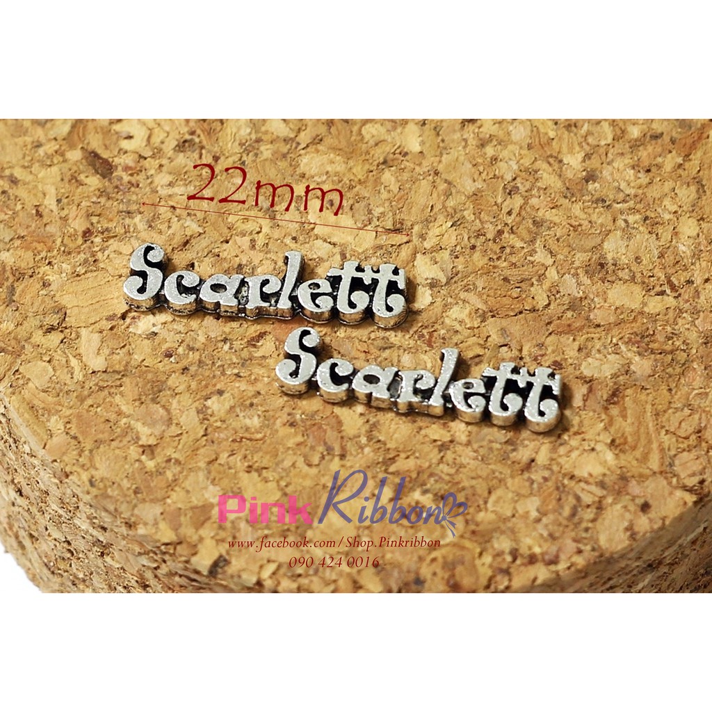 Chữ điệu scarlett nhí - set 5c