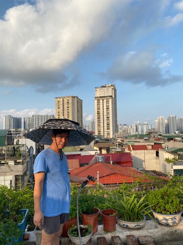 Mũ dù làm vườn/ đi câu