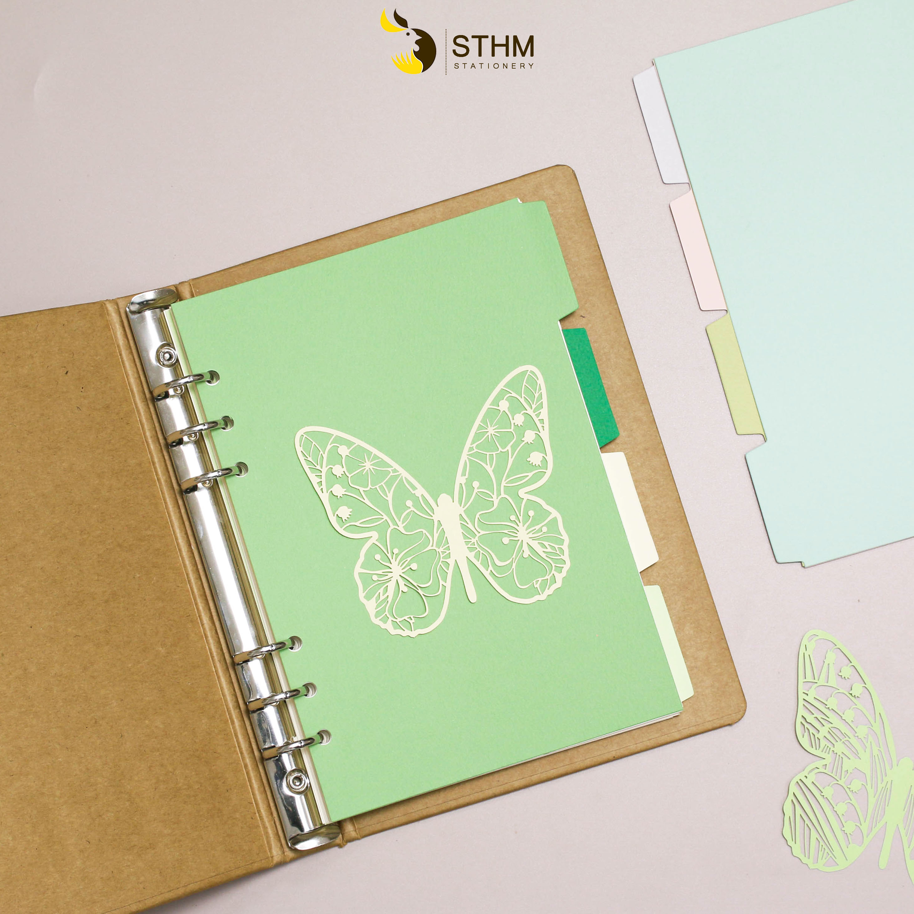 Tab phân trang cho sổ còng A5 - 6 lỗ - STHM stationery