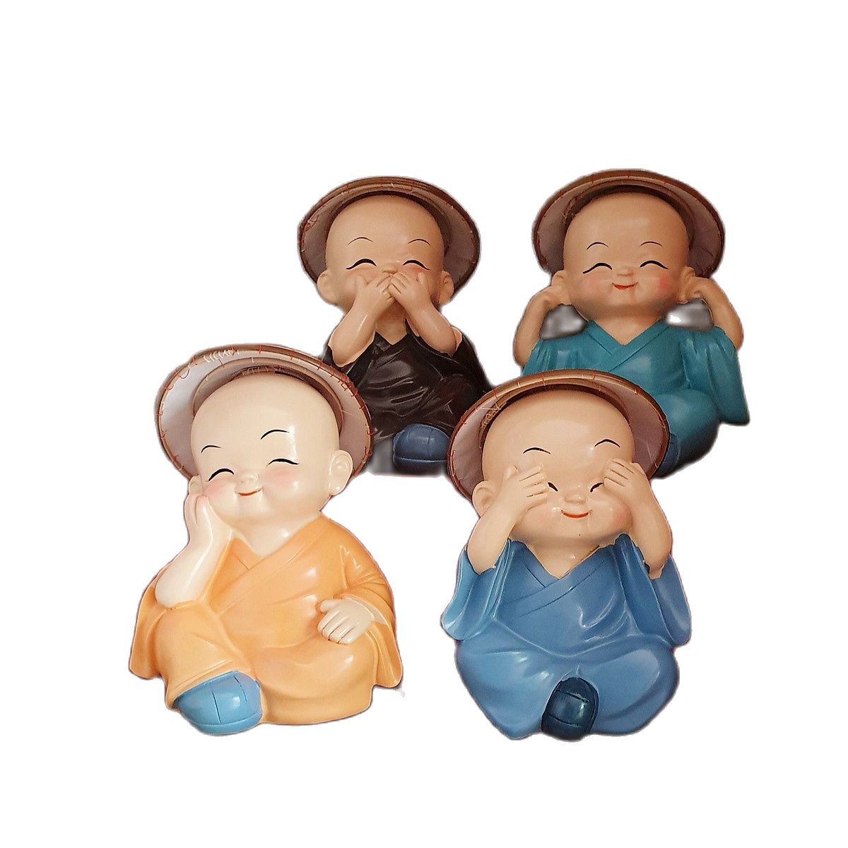 [HCM]Bộ tứ không size lớn 13cm đội nón huế
