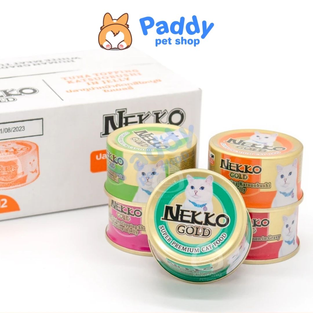 Pate Nekko Gold Cho Mèo Mọi Lứa Tuổi - Lon 85g (Nhập khẩu Thái Lan)