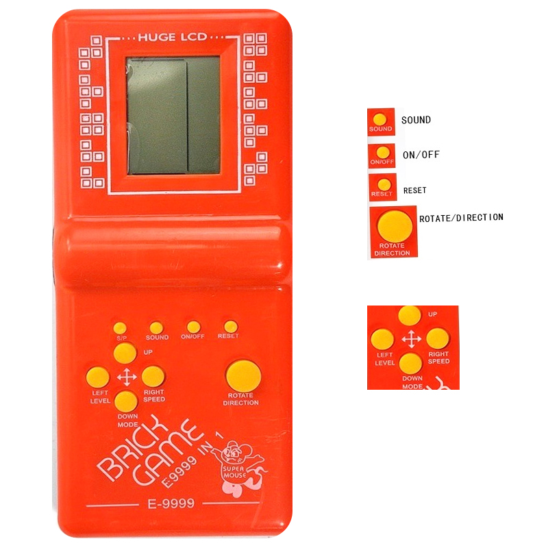 Máy chơi game huyền thoại, máy chơi game điện tử cầm tay, trò chơi xếp hình xếp gạch huyền thoại của tuổi thơ, máy game xếp gạch bấm tay huyền thoại