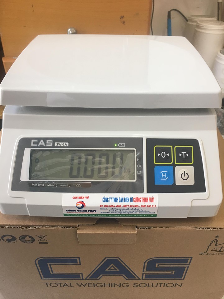 [HCM]Cân Điện Tử SW-1A CAS-KOREA 30kg x 1g