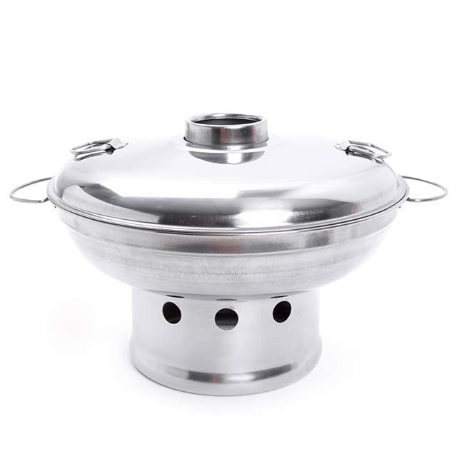 Nồi Lẩu Inox Thái Lan 22 Cm Sử Dụng Cồn,Than