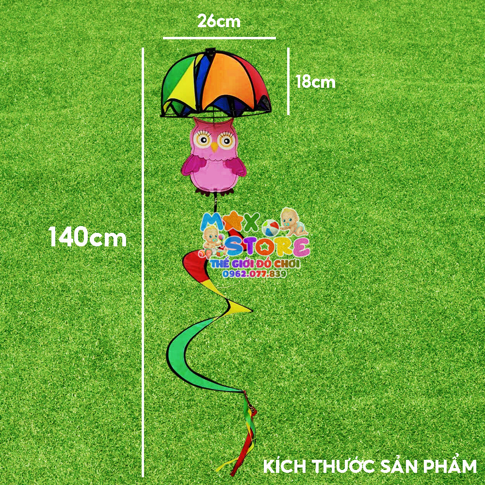 Dây chong chóng hoa dài 10m, Ô xoay con vật trang trí lớp học, lễ hội ngoài trời