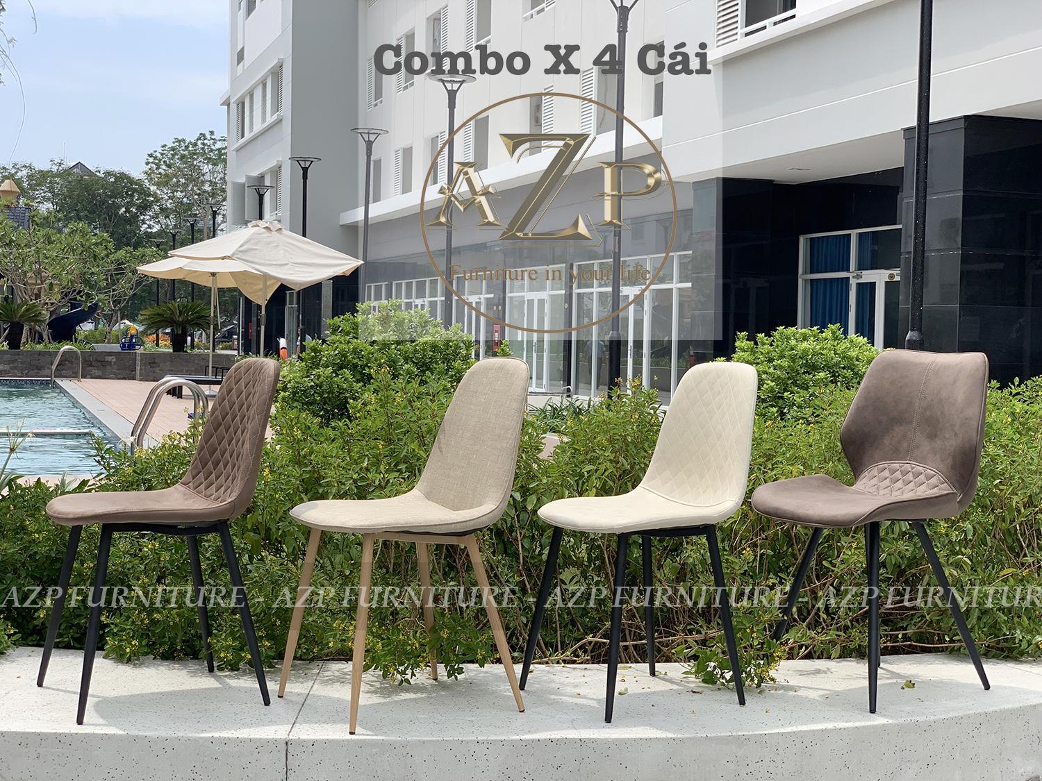 HCMCombo x 4 Cái Ghế Ăn Cao Cấp Kiểu Dáng Đương Đại Nhập Khẩu - AZP -