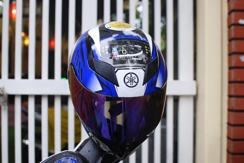 Mũ Royal M138b lên tem Yamaha Xanh GP