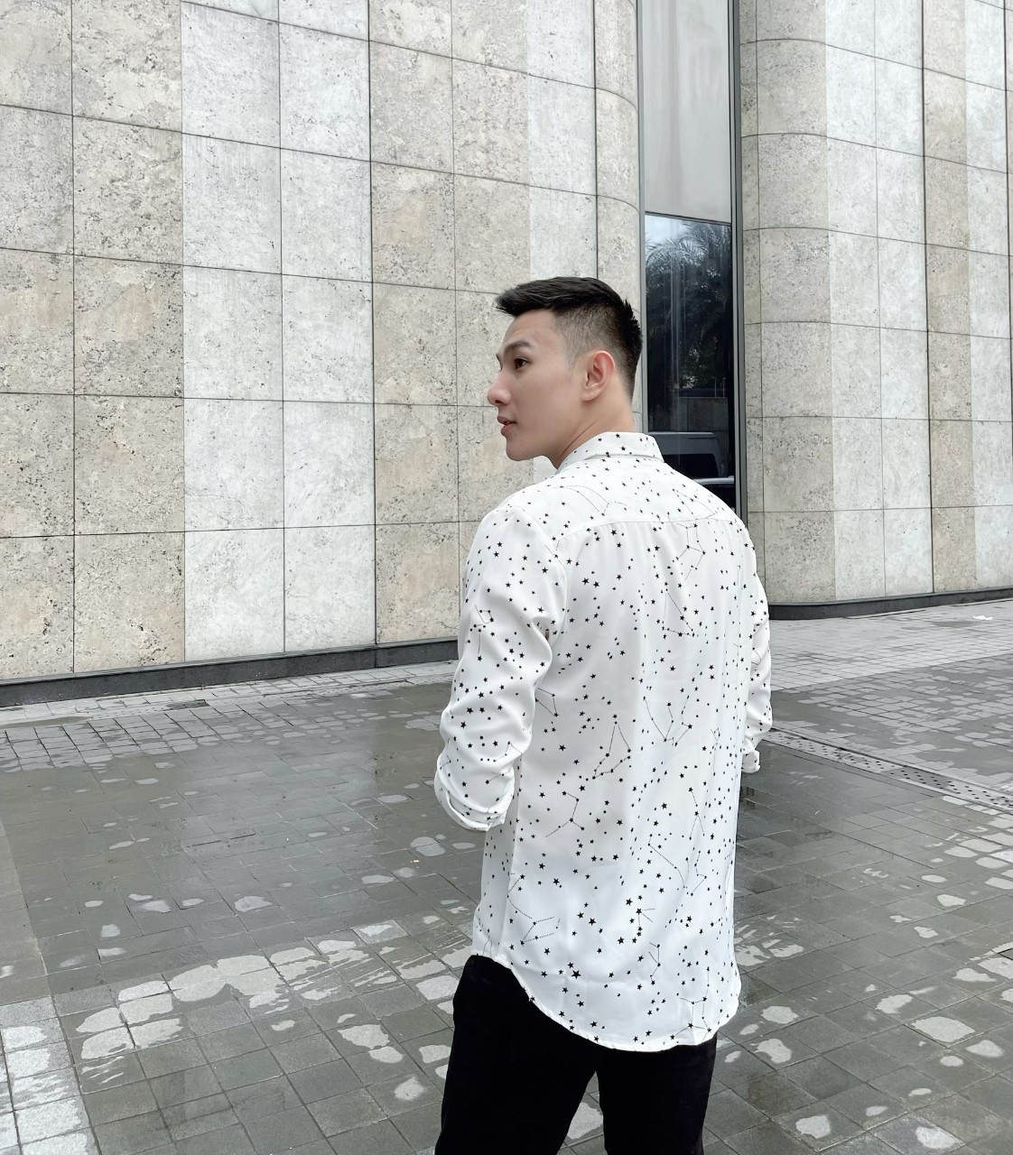Áo sơ mi nam vải lụa cao cấp S7