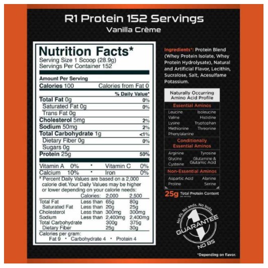 Gói Dùng Thử Sữa Tăng Cơ Rule1 Protein 1 lần dùng