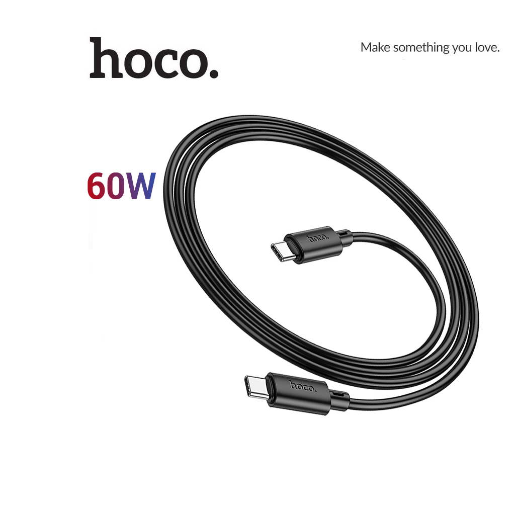 Cáp sạc nhanh 60W Hoco X88 Type-C to Type-C truyền data ổn định nhanh chóng cho Android dài 1M