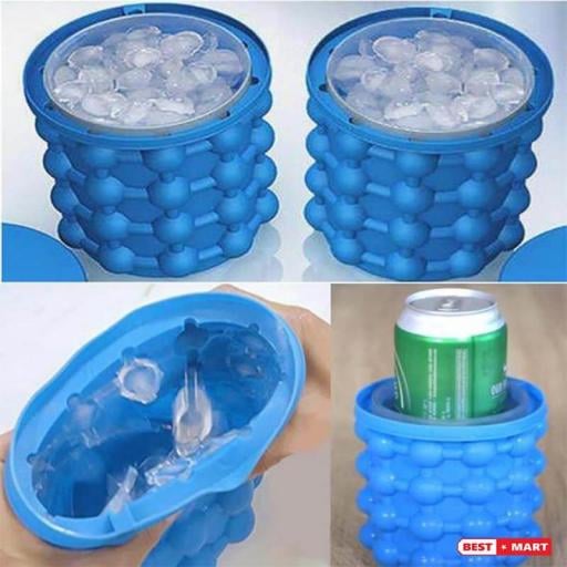 Cốc làm đá silicon thông minh Cốc làm đá thông minh chứa 120 viên có nắp đậy siêu tiện lợi
