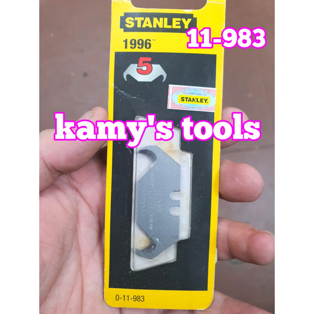 [HCM]Lưỡi dao rọc cáp cong Stanley model 11-983 (1 vĩ/5 lưỡi)