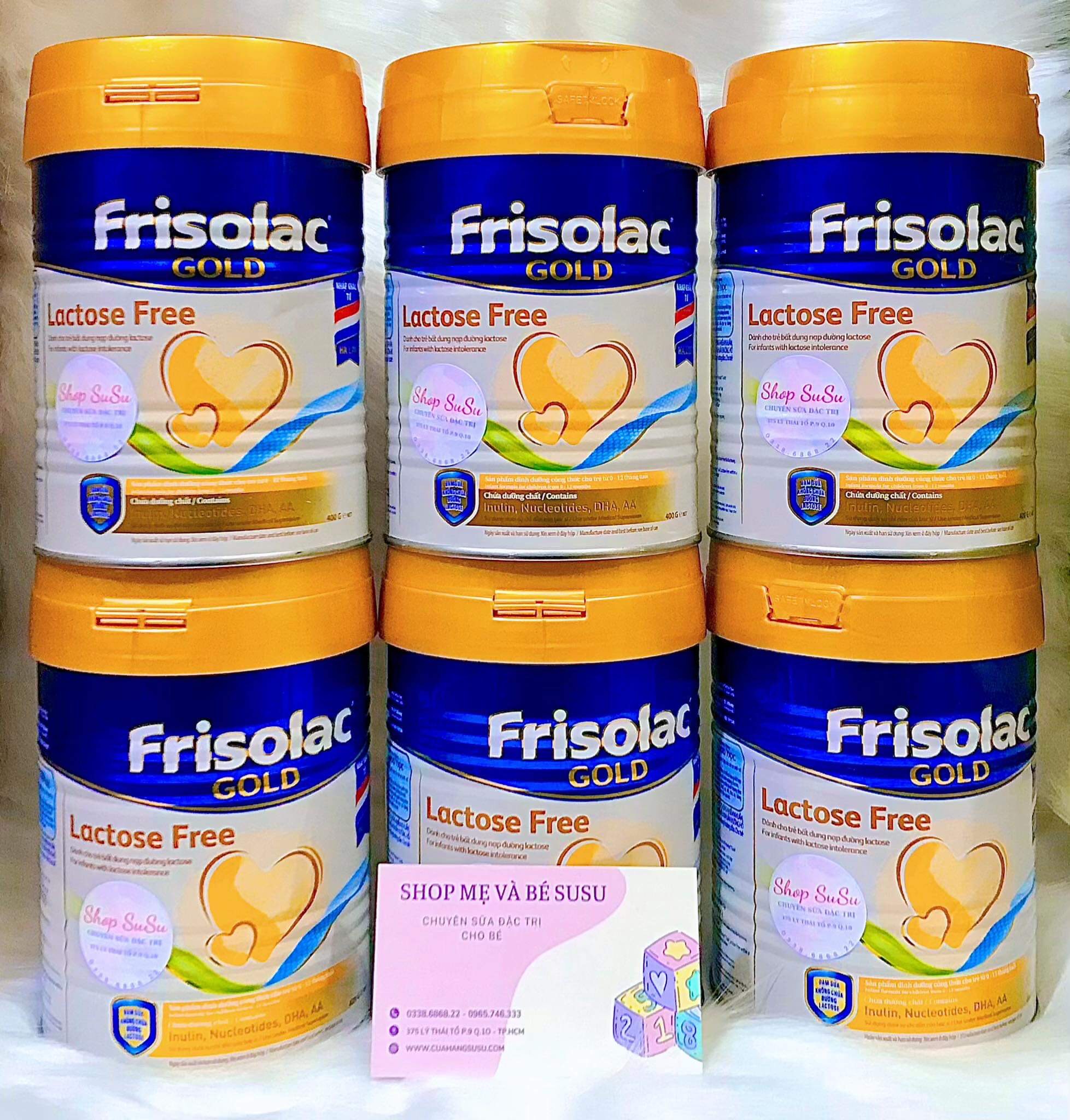 Sữa bột Frisolac Gold Lactose Free 400g