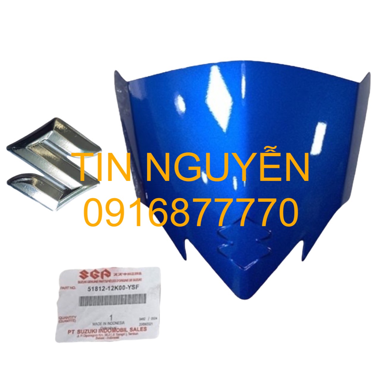 Chắn gió Satria, Raider fi xanh GP mã YSF chính hãng Suzuki