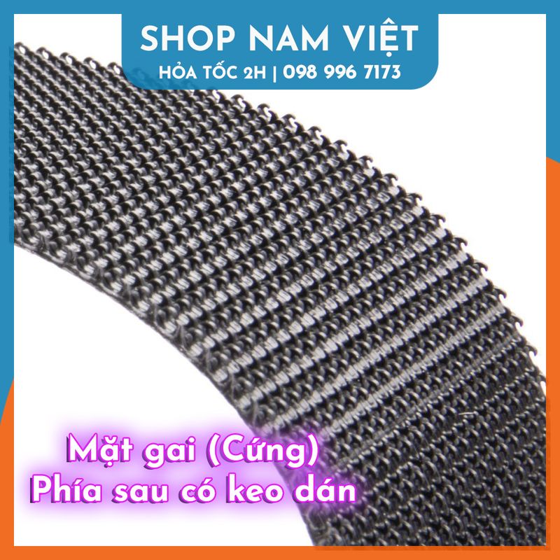 (Bán Lẻ 1 Mặt Gai Hoặc Bông) 1 Mét Velcro Kèm Keo 2 Mặt