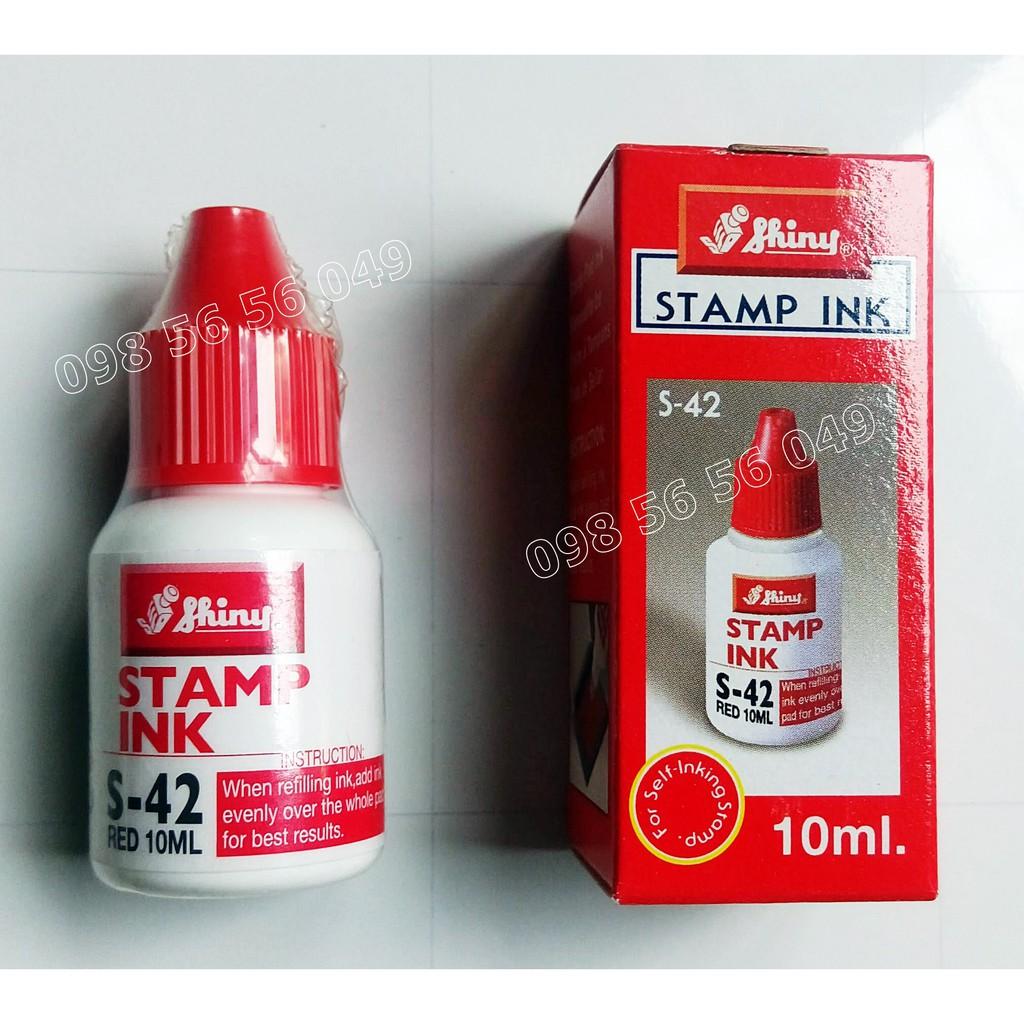 [HCM]Mực dấu Shiny (xanh dương/đỏ/đen/xanh lá) 10ml