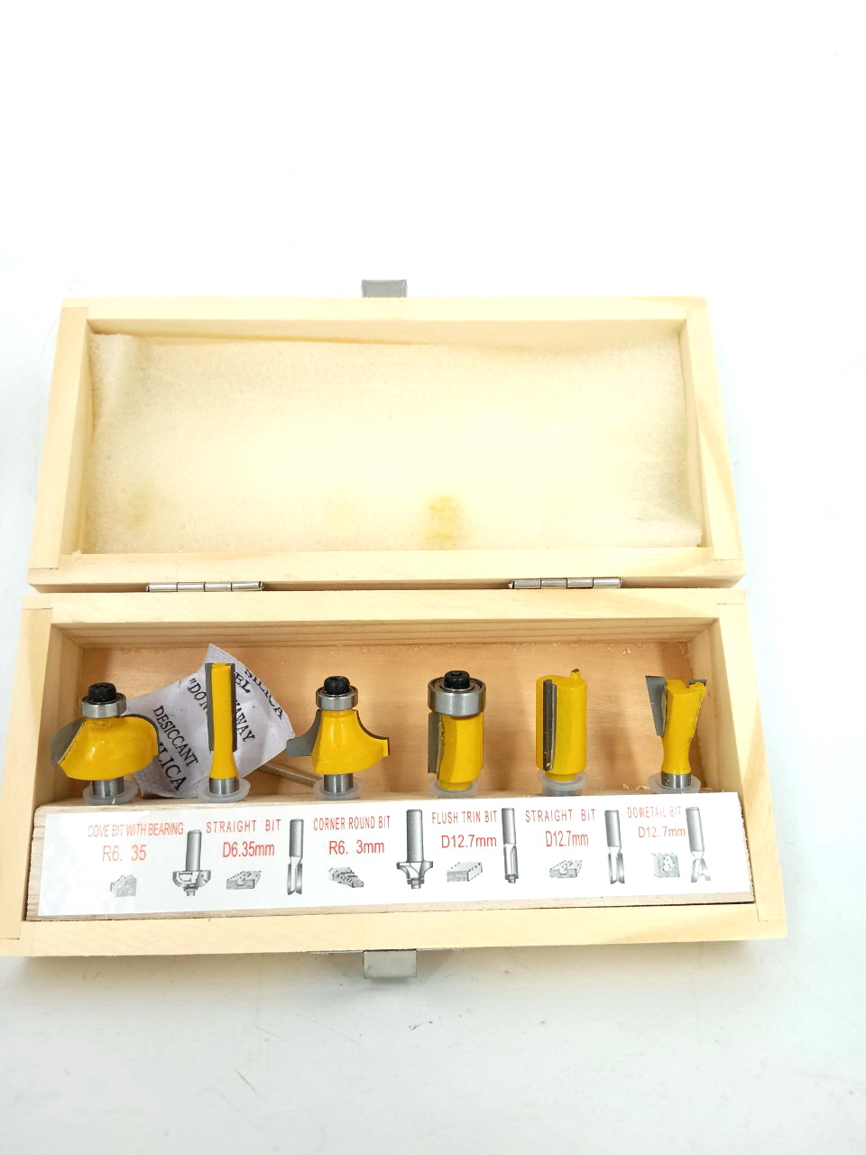[HCM]MŨI PHAY BỘ 6 MÓN CỐT 6.35MM VÀNG