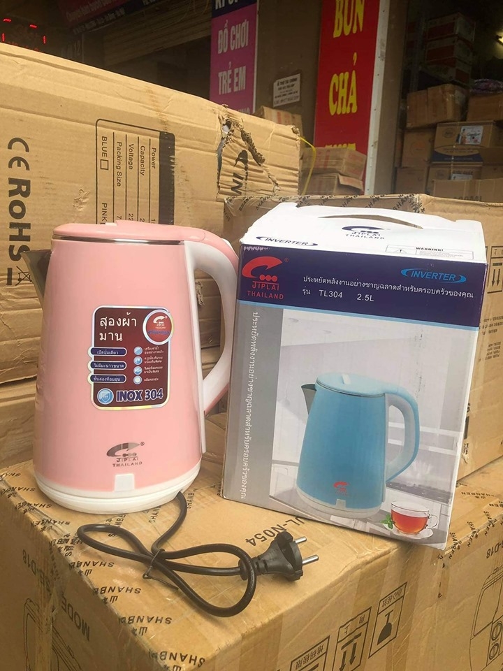 Ấm siêu tốc 2,5 lít tiện lợi, ấm siêu tốc Thái Lan