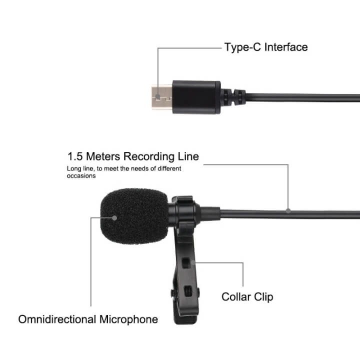 Micro Cài Áo Mini Jack TYPE C Cho Điện Thoại Android