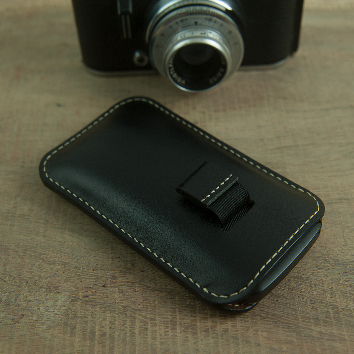 Bao da Nokia E72 handmade - Màu Đen - Da thật 100% - Đồ da thủ công miễn phí khắc laser