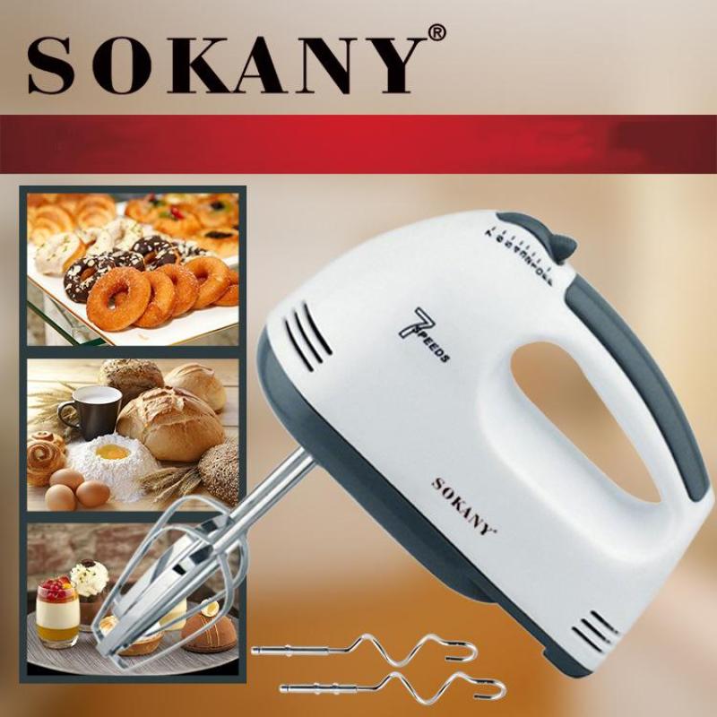 Giá bán Máy đánh trứng cầm tay mini Sokany 7 tốc độ đánh với công suất khủng 180W cao cấp không gỉ ( bảo hành 1 năm )