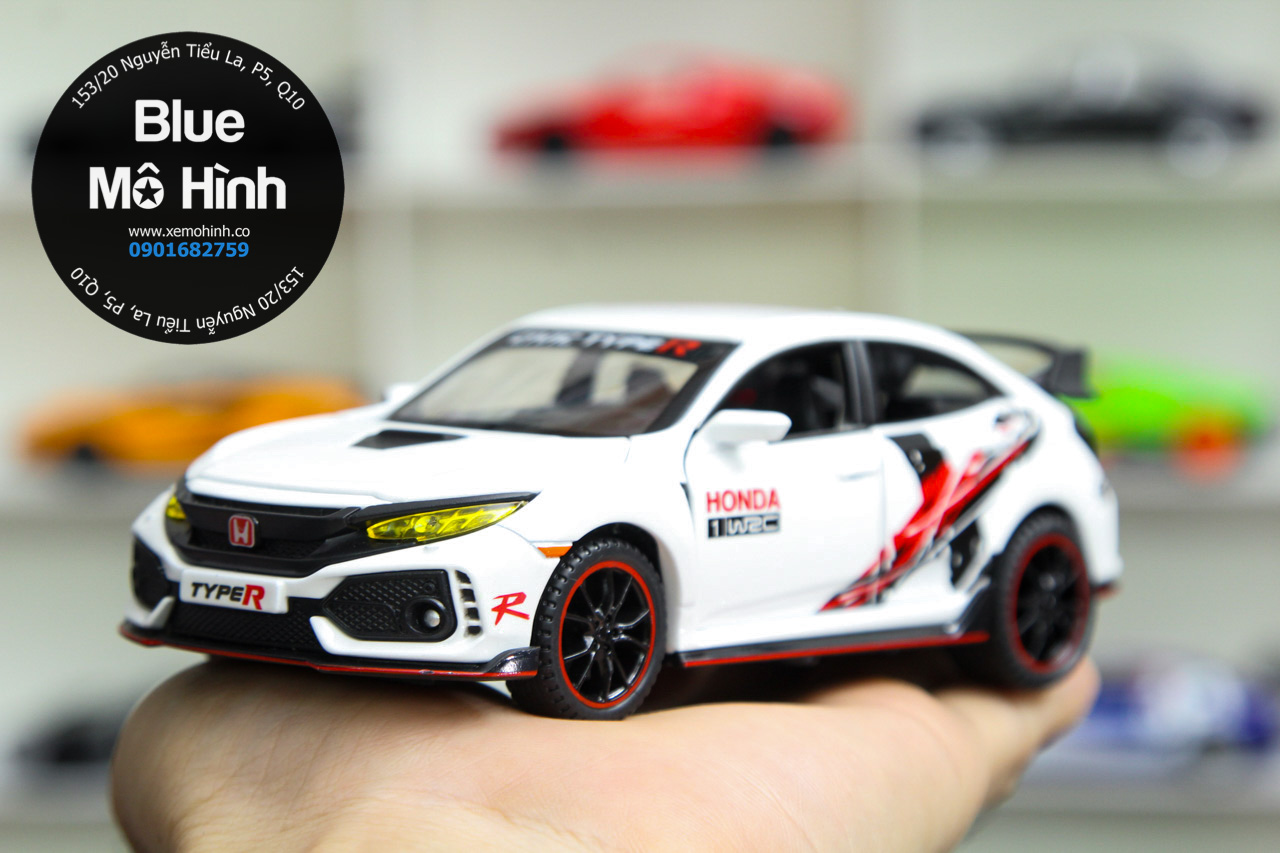 Blue mô hình | Xe mô hình Honda Civic Type R mở hết cửa 1:32