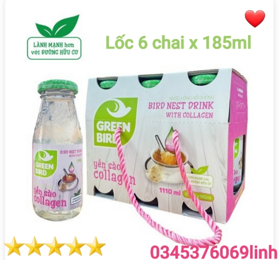 YẾN SÀO VÀ COLLAGEN (Lốc 6 chai x 185ml)