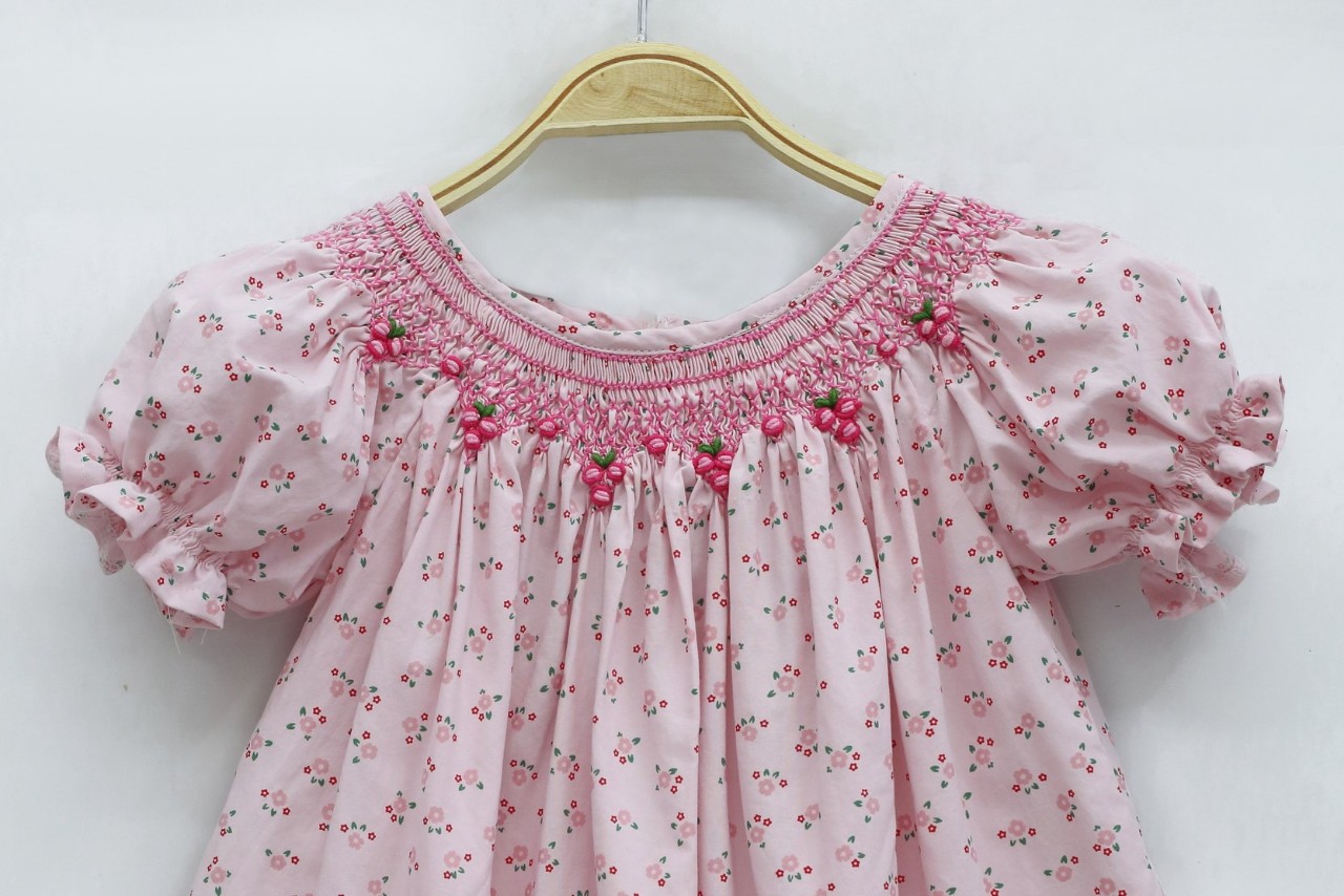 ĐẦM SMOCK HỒNG HOA NHÍ