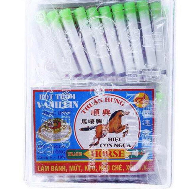 Bột vani/Vanilline ống (vỉ 10 ống)