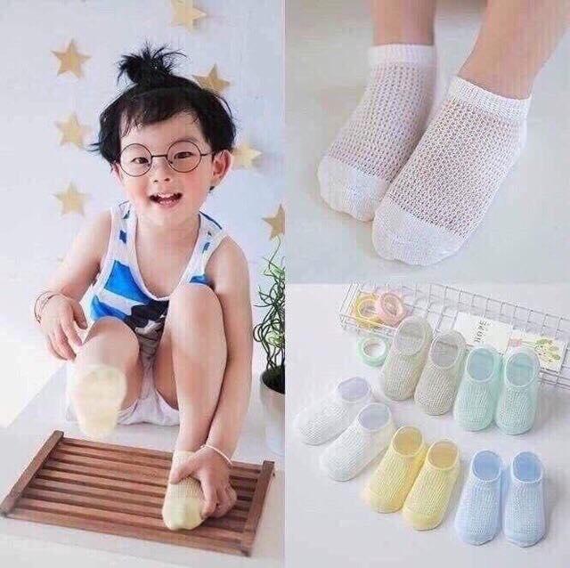 Set 5 Đôi Tất Thông Hơi Cho Bé  (Túi Zíp) [Tiện Store]