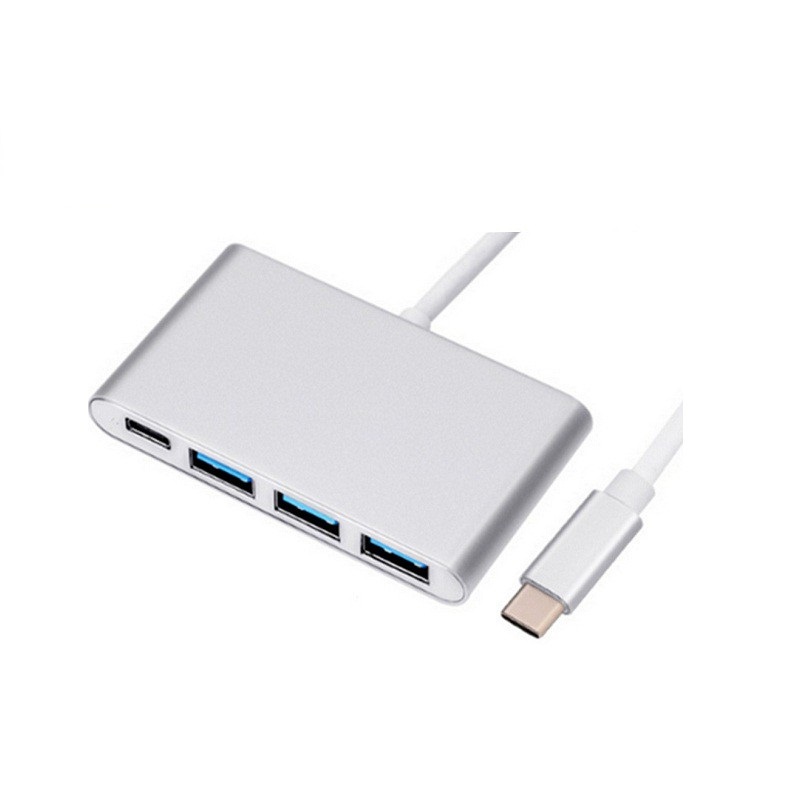 Hub OTG USB Type C ra 3 cổng USB 3.0 - Nhôm cao cấp