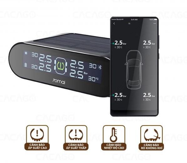 Cảm biến áp suất lốp 70mai