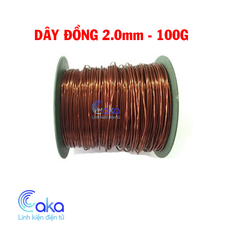 Cuộn Dây đồng 2.0mm 100g bọc cách điện