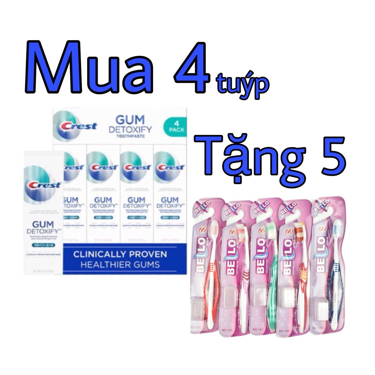 [HCM]KEM ĐÁNH RĂNG BẢO VỆ NƯỚU CREST GUM DETOXIFY 116G