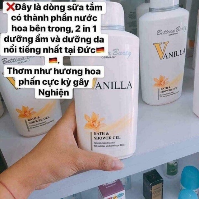 Sữa tắm VANILLA của Đức.