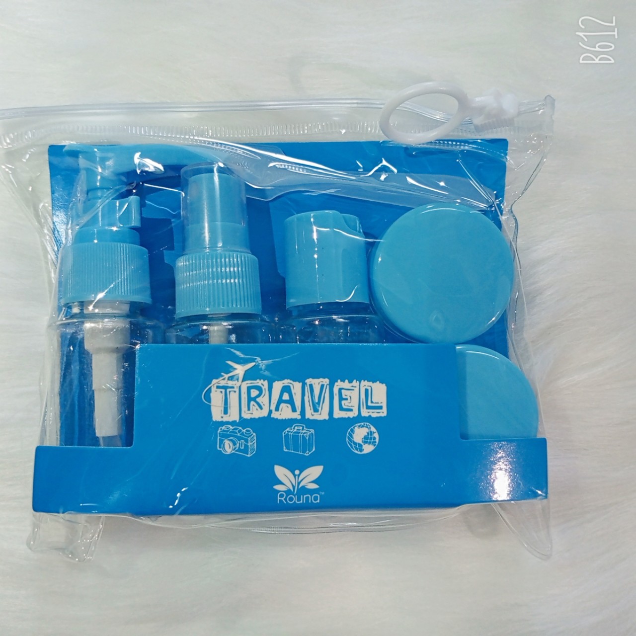 Bộ chiết mỹ phẩm du lịch TRAVEL túi chiết mỹ phẩm 6 món kèm phụ kiện và túi đựng