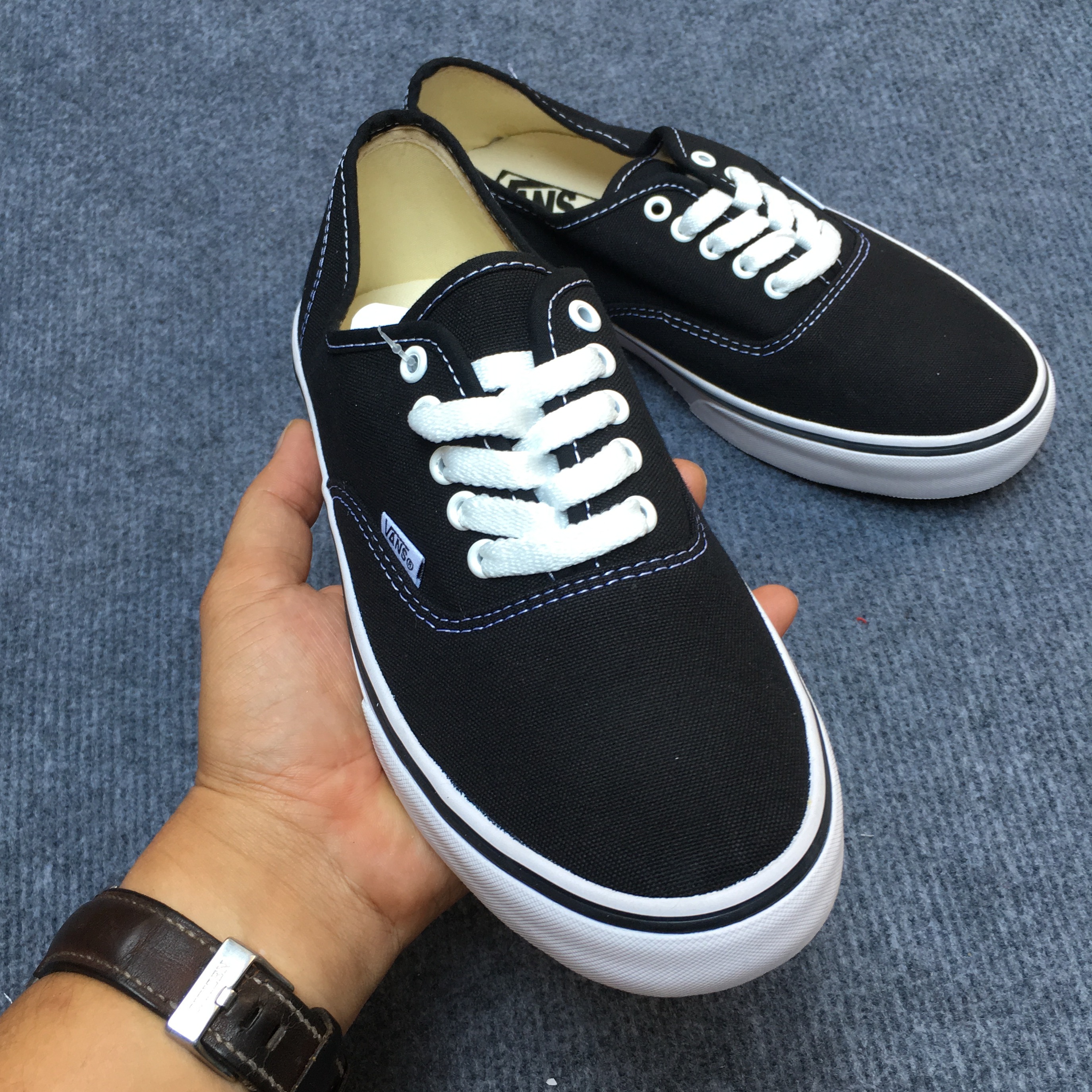 [TẶNG TẤT + HỘP + LỌ TẨY ] GIÀY thể thao nam nữ vans classic đen