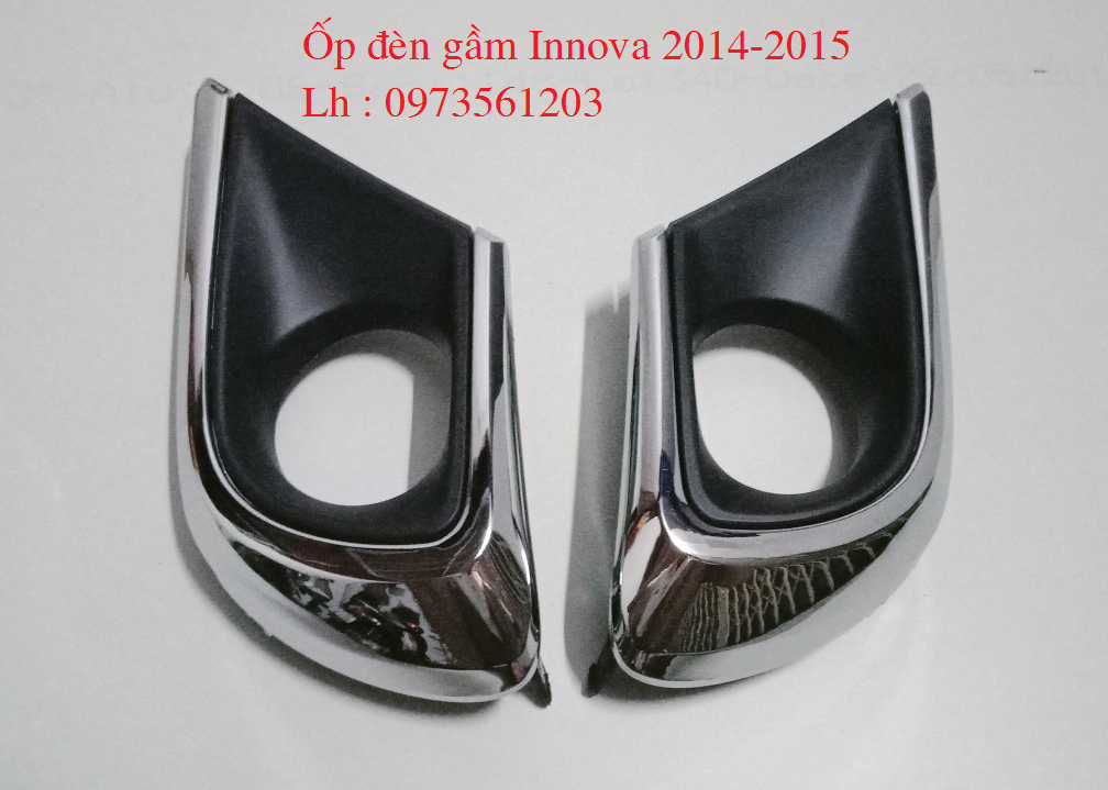 Ốp đèn gầm Innova 14-15, mạ crom, thay ốp theo xe ( giá 1 chiếc)