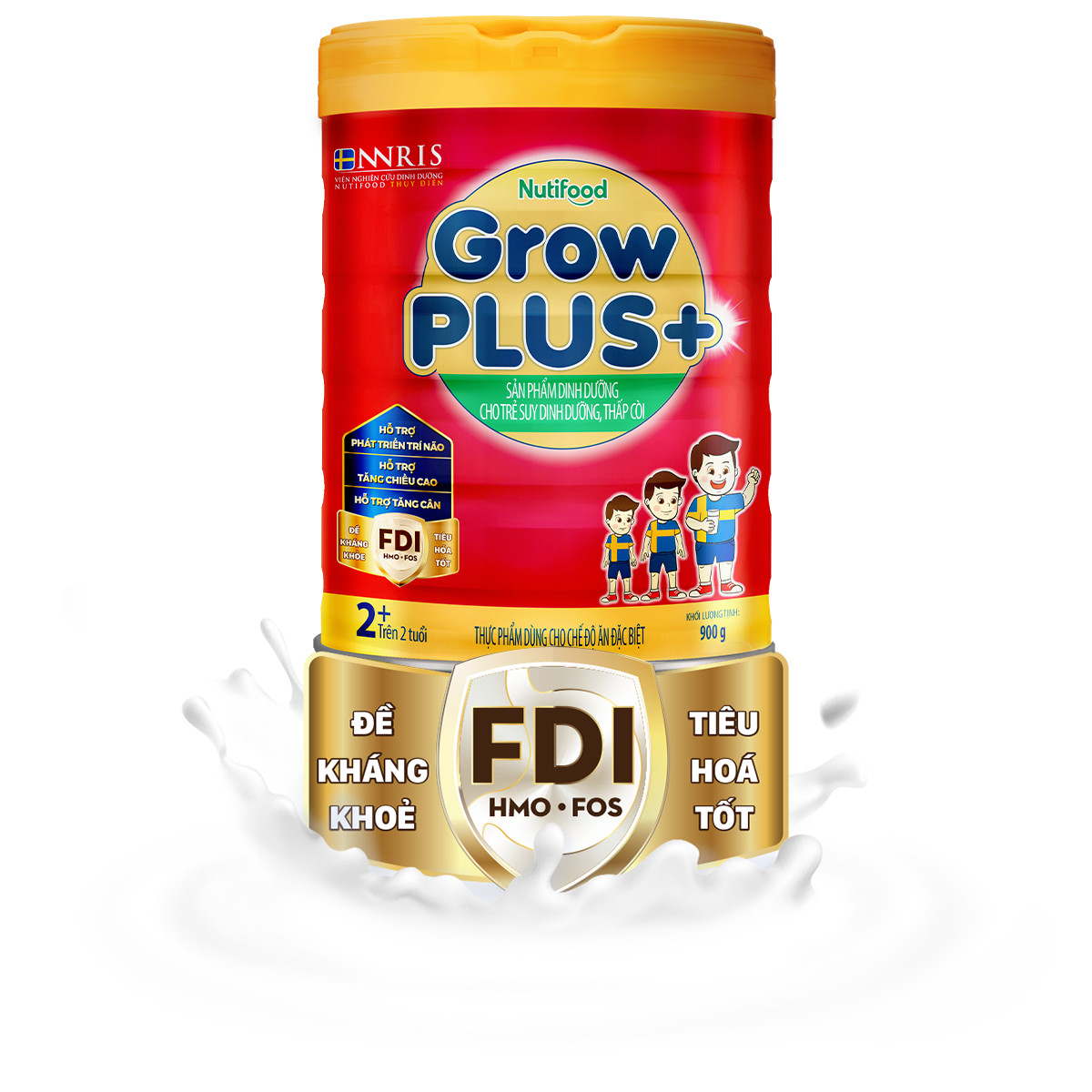 Sữa bột Nuti GrowPlus đỏ 1+ / 2+ 850g
