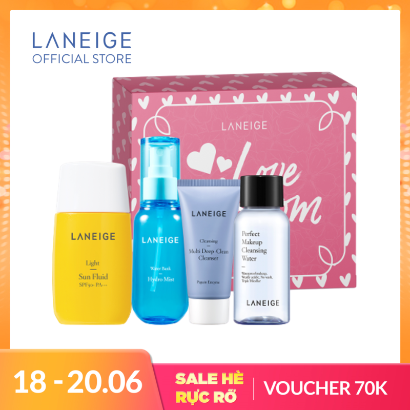 Bộ dưỡng ẩm và chống nắng bảo vệ da toàn diện Laneige Set giá rẻ