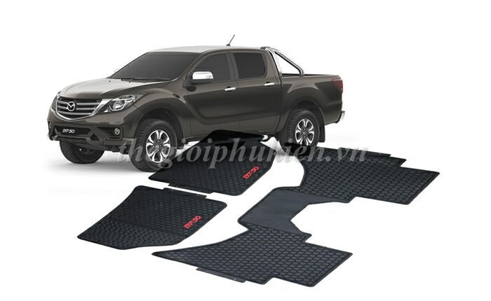Thảm sàn, lót sàn cao su 3d cho mazda bt-50, bt50